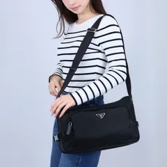プラダ PRADA ショルダーバッグ クロスボディ ラージ RE-NYLON サフィアーノレザー ショルダーバッグ 2VH191 2DMG OOO F0002 NERO