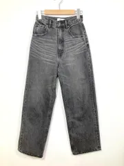 AZUL BY MOUSSY アズールバイマウジー 定価8990円 /ハイウエストデニムワイドⅣ パンツ sizeS/黒 ■■レディース