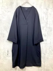美品 COS コス Vネック ワンピース size42/黒 ■■レディース