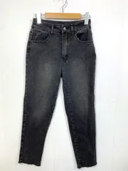 prose verse プロズヴェール 定価5280円 ストレッチテーパードデニム パンツ sizePS/黒 ■■レディース