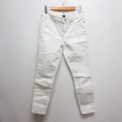ギャップ GAP アンクル テーパード デニム パンツ W63 白 ホワイト ストレッチ ジッパーフライ