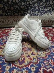 (235) ナイキ エアフォース1 セージ ロー 白 オールホワイト