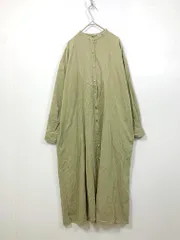 sm2rhythm サマンサモスモスリズム SKB-1106900 定価8690円 コーデュロイ ワンピース sizeF/黄緑 ■■レディース