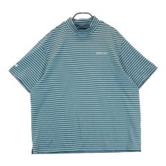 BRIEFING ブリーフィング ゴルフ メンズ 半袖　モックネック　ボーダー サイズ：L BRIEFING GOLF ブリーフィング 2024年モデル モックネック