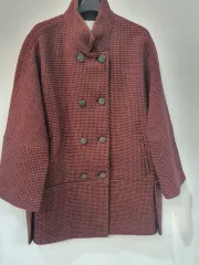 LIST CHECK オーバーサイズ ダブルハーフコート55