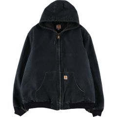 良品 carhartt カーハート 先染め ブラック アクティブジャケット L 