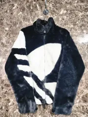 アディダス ロゴ ファー ジャケット XS