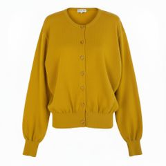 CHRISTIAN DIOR ゴールドボタンニット M Christian Dior 金ボタン ニットカーディガン Mサイズ ブラウン - メルカリ