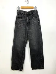 AZUL BY MOUSSY アズールバイマウジー HIGH WAIST DENIM WIDE Ⅳ ワイド デニムパンツ sizeM/黒 ■■レディース