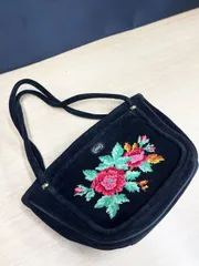 FEILER フェイラー 花柄 ハンドバッグ シュニール織り