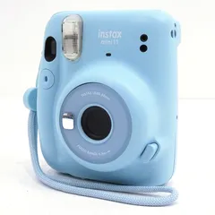 【小牧店】FUJIFILM instax mini 11 チェキ インスタントカメラ　スカイブルー 【I407-4283】