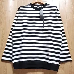 【Lサイズ】GU × UNDERCOVER ジップポケットボーダーT(長袖)