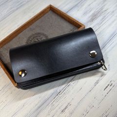 トラッカーウォレット ミドル 3層】ホースバット ゴールド YKK - メルカリ