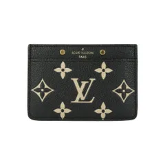 LOUIS VUITTON　ルイヴィトン カードケース モノグラム・アンプラント ポルト カルト・サーンプル M81022 黒 ブラック バイカラー