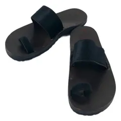 【美品】  Jutta Neumann / ユッタニューマン | Alice アリス ハラコ サンダル | 10 | ブラック/ブラウン | メンズ