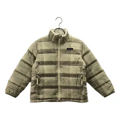 Patagonia / パタゴニア | kids / チェック ダウンジャケット | S(8) | ベージュ系 | レディース