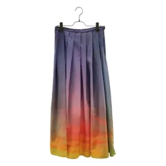 Agnes b. / アニエスベー | PRESTIGE グラデーションプリント 転写 タックスカート | 36 | マルチカラー | レディース