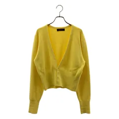 CABaN / キャバン | コットン カシミヤ Vネック カーディガン | F | イエロー | レディース