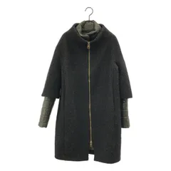 HERNO / ヘルノ | ウール ナイロン 2way ダウンライナー コート | 40 | グレー | レディース