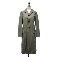 tricot COMME des GARCONS / トリココムデギャルソン | 2004SS | 玉虫色 シングル ロングコート / 総裏地 | M | カーキ系 | レディース