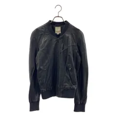 DIESEL / ディーゼル | ラムレザー ジップ ジャケット | XS | ブラック | レディース