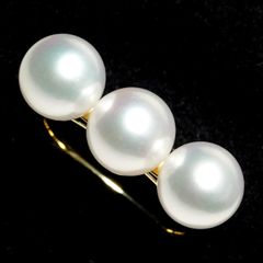TASAKI タサキ 田崎真珠 バランス ネオ アコヤ真珠 8.0mm K18YG リング