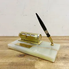 アメリカ ヴィンテージ デスクトップカレンダー ペンホルダー 卓上カレンダー アメリカン雑貨 60s インテリア 店舗備品【B5284】