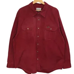 Carhartt カーハート ワークシャツ 長袖シャツ ボタンダウン オーバーサイズ ビッグシルエット China製 2XLサイズ レッド