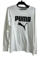 PUMA 長袖 カットソー 白 ロンT   L   389