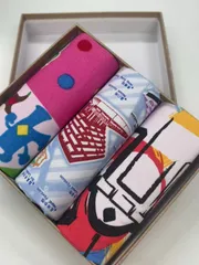 【フォロアー限定クーポン】新品未使用 ハンカチ 綿100％ 3枚セット 上海万博記念セット プレゼント 装飾用 ヘアスカーフ  エプロン 送料無料※北海道 沖縄 離島を除く