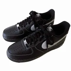 ナイキ NIKE エア フォース 1 '07 LV8 スニーカー AIR FORCE 1 '07 LV8 黒 ブラック ウルフグレー HQ2037-006 シューズ 27.0cm US 9 くつ 靴 箱付 美品