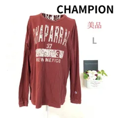 【美品A】 CHAMPION メンズ ロングスリーブ Tシャツ 綿100％ L