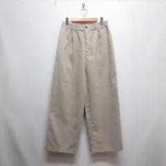 センスオブプレイス バイ アーバンリサーチ Sense of Place by Urban Research 美品 コーデュロイ ワイド パンツ L ライトベージュ ウエストゴム ジッパーフライ