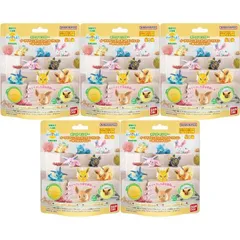 【5個セット】 びっくらたまご ポケットモンスター イーブイフレンズフィギュアコレクション ～ゆったりタイム～｜バンダイ 入浴剤 バスボム