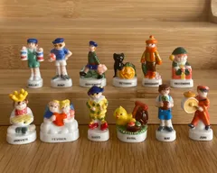 12ヶ月のフェーブ／1年／フランス雑貨／陶器ミニチュア／ブロカント／ヴィンテージ／蚤の市／幸運の小さな陶器