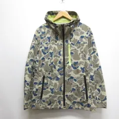 アーバンリサーチ ドアーズ URBAN RESEARCH DOORS 迷彩 カモフラ柄 マウンテンパーカー 38 ベージュ ナイロン メッシュ裏地付き