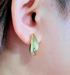 K18YG ティアドロップピアス