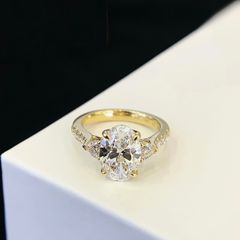 k18 リリーカットダイヤモンド リング 0.6ct ファンシーカット - メルカリ
