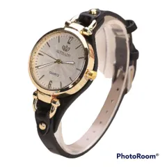 超人気　レディース　腕時計　ブラック 黒　クォーツ　アナログ