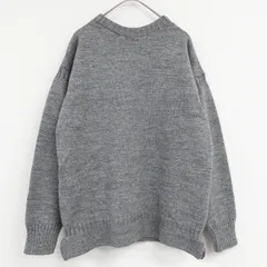 Brooks Brothers　ブルックスブラザーズ　ニットトップス　クルーネック　ウール　グレー　イギリス製　メンズ　S　b00138