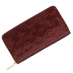 ルイ ヴィトン M91536 ジッピー ウォレット ラウンドファスナー ヴェルニ パテントレザー エナメル ルージュフォーヴィスト レッド 長財布 レザー ゴールド金具 箱付 LOUIS VUITTON（未使用　展示品）