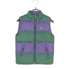 ラルフローレン キッズ リバーシブル ダウンベスト PURPLE M (8/10) (HU42570)