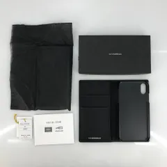 05w17843 ポーター PORTER  手帳型iPhoneケース  ブラック/黒  メンズ  携帯・スマホアクセサリー  【中古品】
