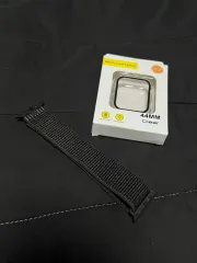 Apple Watch NIKE スポーツ ループ ブラック 44mm (42mm 46mm 互換)