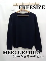 4358　MERCURYDUO (マーキュリーデュオ)　Vネックニット　フリー