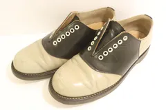 【中古】 REGAL メンズレザーシューズ -- サドルシューズREGAL--グレー 灰無地