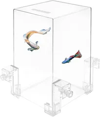 アチスメル フィッシュタワー 魚タワー 負圧水槽 空中 アクアリウム 透明 アクリル 魚が空を飛ぶ 観察キット (透明)