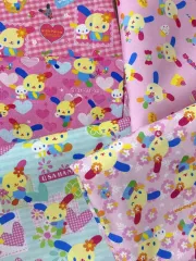 ハンドメイド) ウサハナシリーズ ダイアリーカバー、パスポートカバー、ダイアリーデコマット、ポーチ、Tシャツコースター