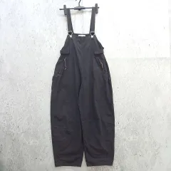 JOHNBULL ジョンブル サロペット 肩紐調整可 バックサテン 大人カジュアル リラックス感 チャコールグレー Mサイズ 〇◇☆