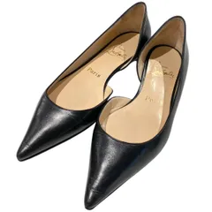 Christian Louboutin レザーフラットパンプスシューズ 8069000140606
